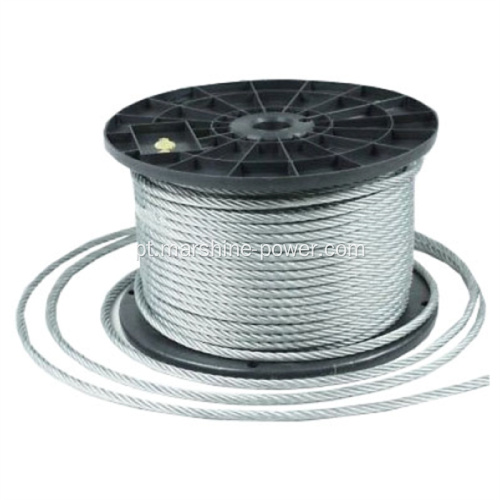 Alta qualidade 6x19 Galvanzied Bright Steel Wire Rope